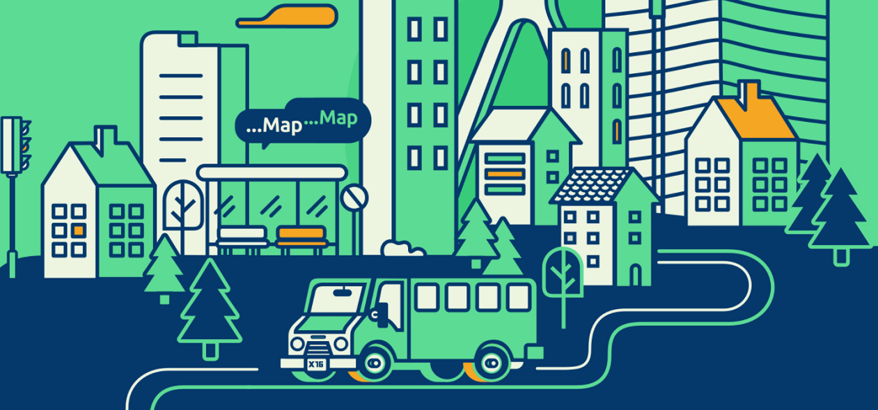 Mapping public transport routes with MapMap